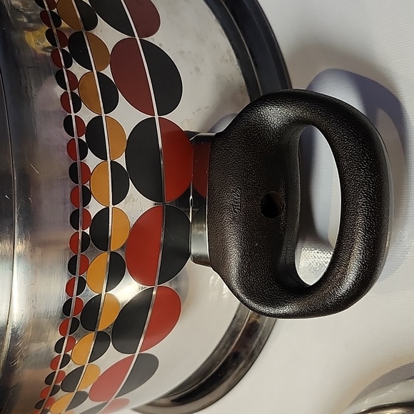 Vintage fissler cooking steam venting pot set of 6 vitavit solar dot pattern - Picture 10 of 11